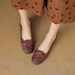 Elegant Handcrafted Leather Women's Shoes: Exquisite Artistry & Premium Quality(EcqiH-3615)