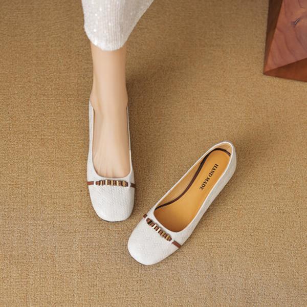 Elegant Handcrafted Genuine Leather Women's Shoes of Luxurious Quality(EcqiH-3626)