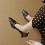 Elegant Handmade Leather Women's Shoes: Luxury Craftsmanship Redefined(EcqiH-3637)