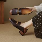 Handcrafted Luxury Leather Women’s Shoes: Elegant Artisanship(EcqiH-3645)