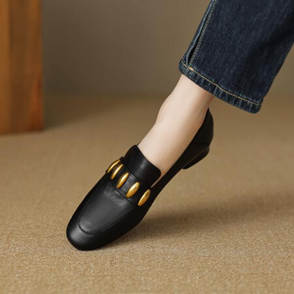 Luxury Handmade Leather Women's Shoes: Elegance in Every Stitch(EcqiH-3706)