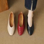 Handcrafted Genuine Leather Women's Shoes: Luxurious Elegance in Craftsmanship(EcqiHL-3712)