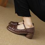 Elegant Handcrafted Leather Women’s Shoes - Luxurious Craftsmanship(EcqiH-3700)