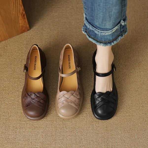 Elegant Handcrafted Leather Women’s Shoes - Luxurious Craftsmanship(EcqiH-3700)