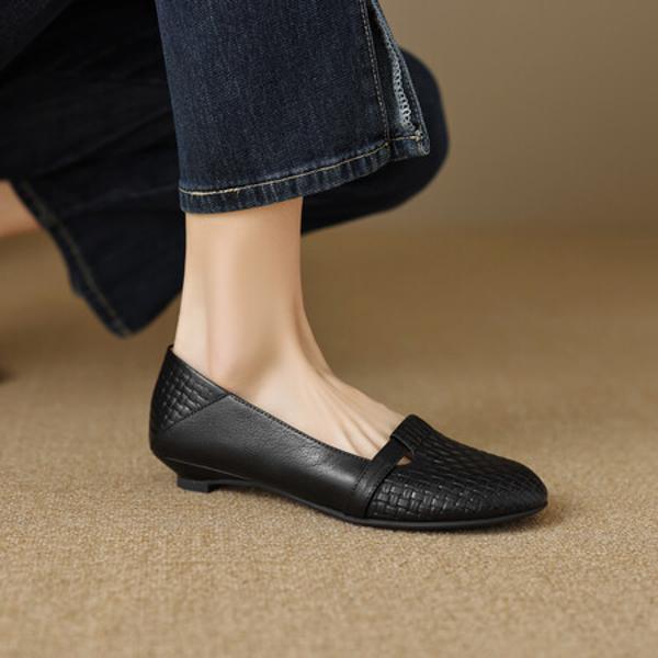 Handcrafted Leather Women's Shoes: Exquisite Elegance in Every Detail(EcqiHL-3715)