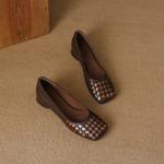 Exquisite Handmade Leather Women's Shoes: Luxurious Craftsmanship & Elegance(EcqiH-3719)