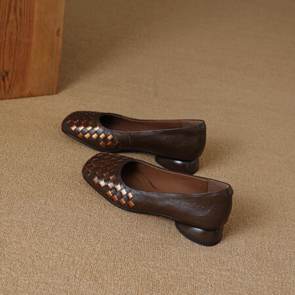 Exquisite Handmade Leather Women's Shoes: Luxurious Craftsmanship & Elegance(EcqiH-3719)