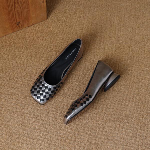 Exquisite Handmade Leather Women's Shoes: Luxurious Craftsmanship & Elegance(EcqiH-3719)