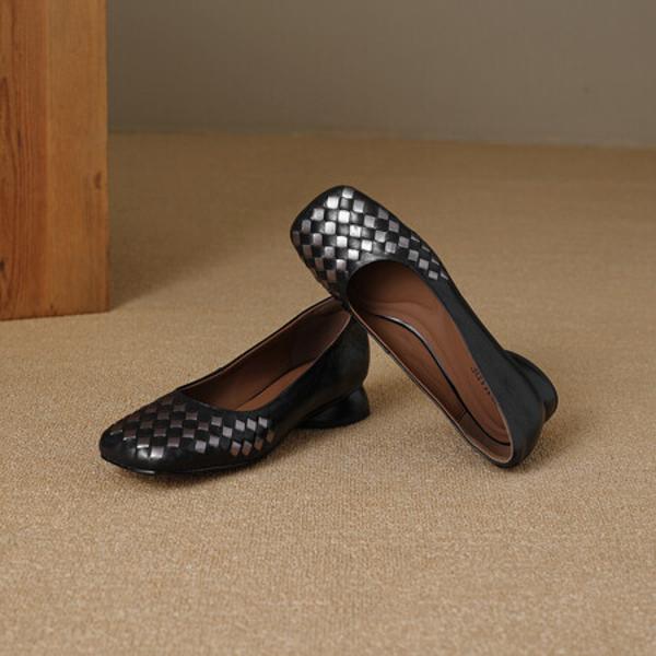 Exquisite Handmade Leather Women's Shoes: Luxurious Craftsmanship & Elegance(EcqiH-3719)