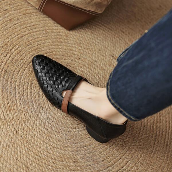 Handcrafted Luxury Leather Women's Shoes: Exquisite Quality & Elegance(EcqiH-3728)