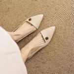Elegant Handcrafted Leather Women's Shoes - Luxury Craftsmanship(EcqiH-3722)