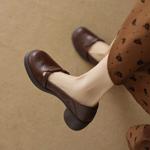 "Elegant Handmade Leather Women’s Shoes: A Blend of Craftsmanship and Luxury"(EcqiH-3765)