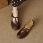 Handcrafted Leather Women's Shoes: Timeless Elegance(EcqiH-3768)