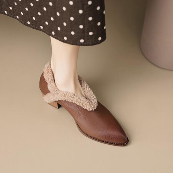 Handcrafted Luxury Genuine Leather Women's Shoes for Elegant Sophistication(EcqiH-2285)