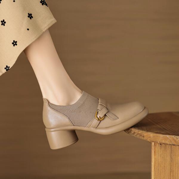 Handcrafted Luxury Genuine Leather Women's Shoes: Elegance & Quality Redefined(EcqiH-6030)