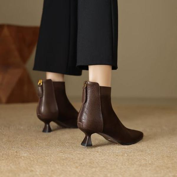 Handcrafted Leather Women's Shoes: Luxury Elegance(EcqiH-6118)