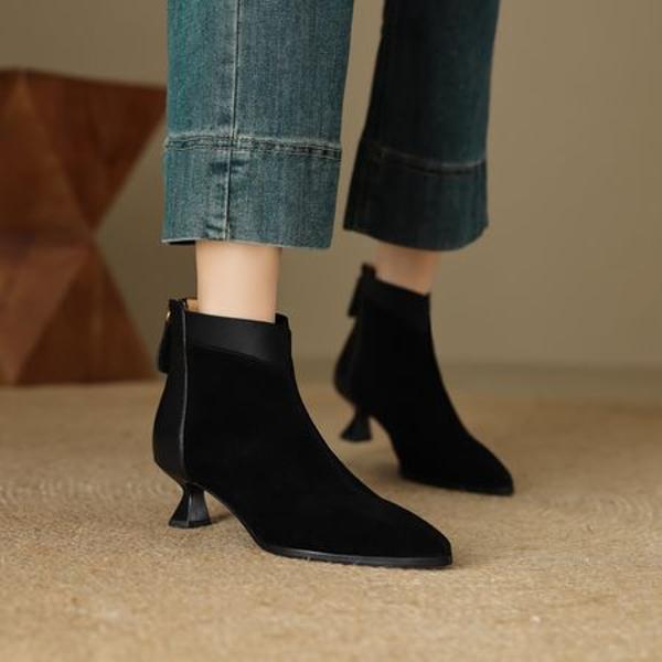 Handcrafted Leather Women's Shoes: Luxury Elegance(EcqiH-6118)