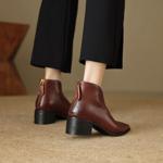 Handcrafted Luxury Leather Women's Shoes: Timeless Elegance and Quality(EcqiH-6115)