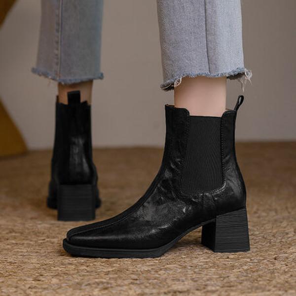 Handcrafted Luxury Genuine Leather Women's Shoes - Elegant Craftsmanship(EcqiH-6108)