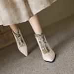 Elegantly Crafted Luxury Leather Handcrafted Women's Shoes(EcqiH-6138)