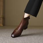 Luxury Handmade Leather Shoes for Elegant Women(EcqiH-6135)