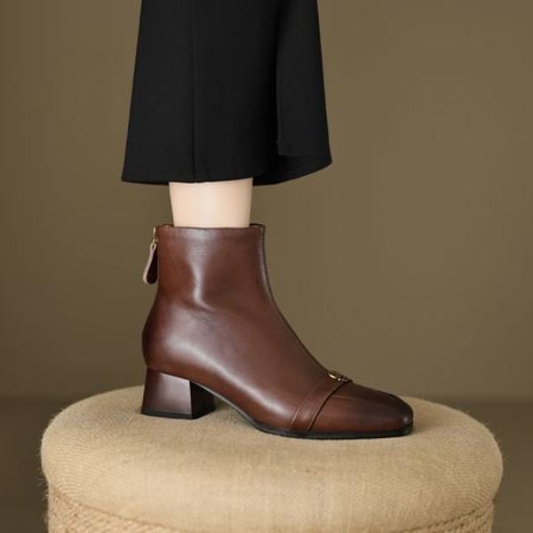 Luxury Handmade Leather Shoes for Elegant Women(EcqiH-6135)