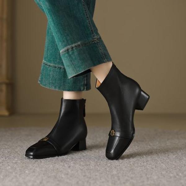 Luxury Handmade Leather Shoes for Elegant Women(EcqiH-6135)