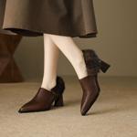 Handcrafted Luxury Leather Shoes for Elegant Women(EcqiH-6162)