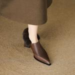 Handcrafted Luxury Leather Shoes for Elegant Women(EcqiH-6162)