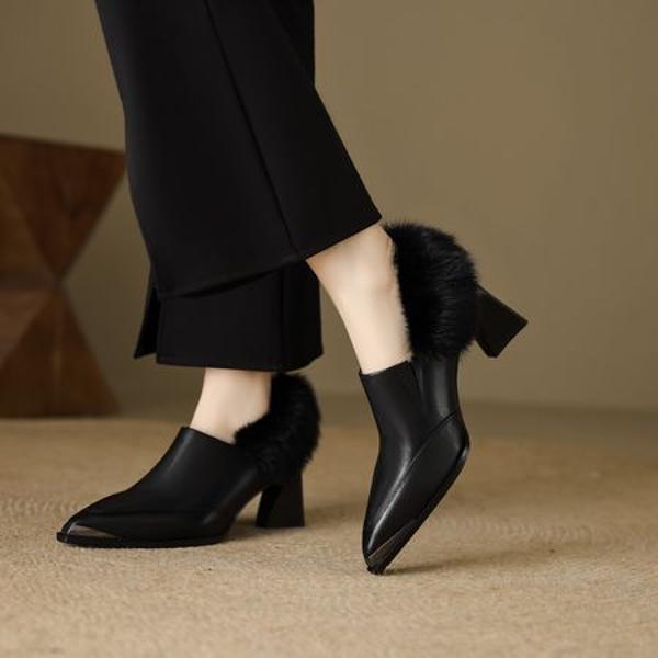 Handcrafted Luxury Leather Shoes for Elegant Women(EcqiH-6162)