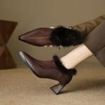 Exquisite Handcrafted Leather Women's Shoes for Timeless Elegance(EcqiH-6165)