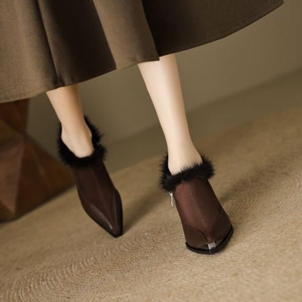 Exquisite Handcrafted Leather Women's Shoes for Timeless Elegance(EcqiH-6165)