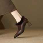 Exquisite Handcrafted Leather Women's Shoes for Timeless Elegance(EcqiH-6165)