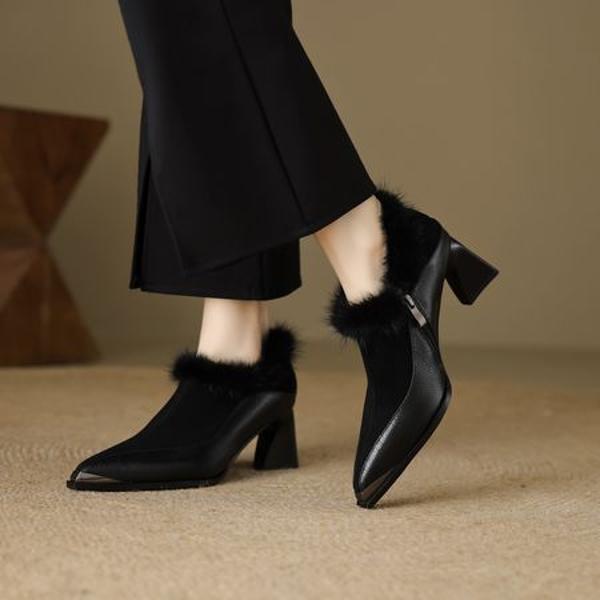 Exquisite Handcrafted Leather Women's Shoes for Timeless Elegance(EcqiH-6165)