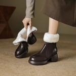 Handcrafted Luxury Leather Shoes for Elegant Women(EcqiH-6180)