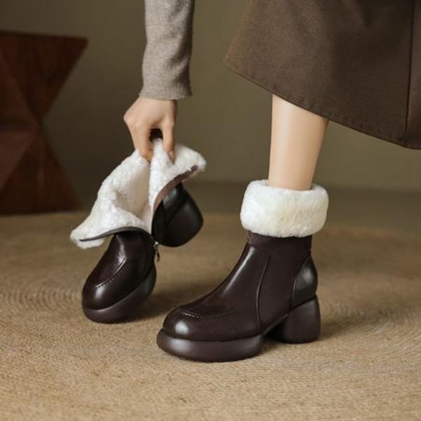 Handcrafted Luxury Leather Shoes for Elegant Women(EcqiH-6180)