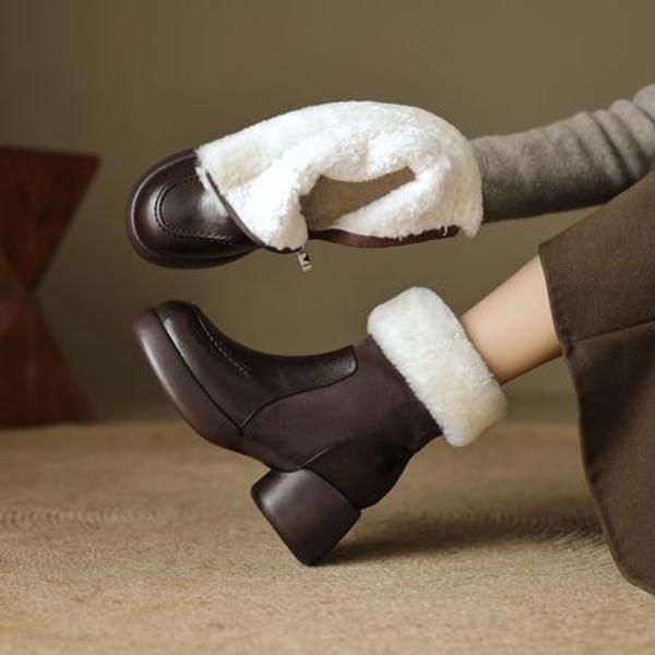 Handcrafted Luxury Leather Shoes for Elegant Women(EcqiH-6180)