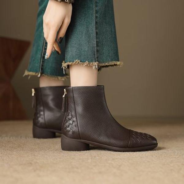 Handcrafted Leather Women’s Shoes - Elegant Luxury Quality(EcqiHL-6173)