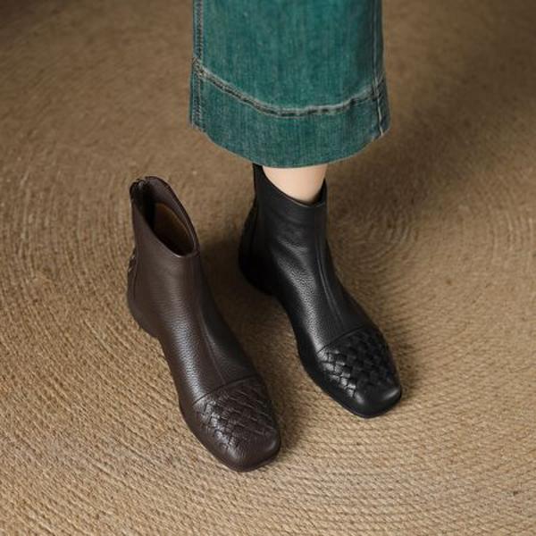 Handcrafted Leather Women’s Shoes - Elegant Luxury Quality(EcqiHL-6173)