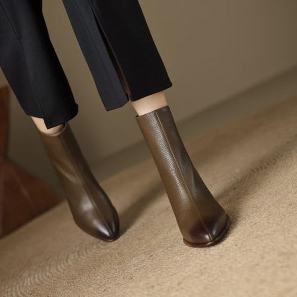 Elegant Handcrafted Leather Women's Shoes, Luxurious Quality(EcqiHL-6889)