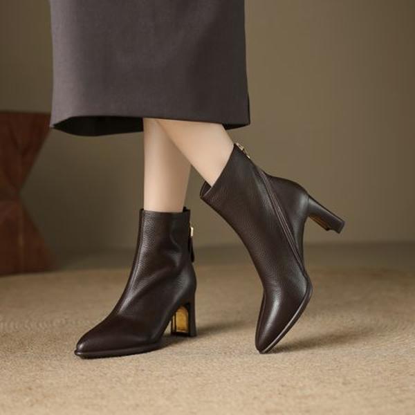 Elegant Handcrafted Leather Women's Shoes, Luxurious Quality(EcqiHL-6889)