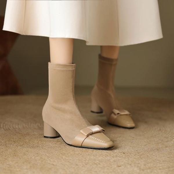 Luxurious Handmade Leather Women's Shoes with Craftsmanship(EcqiH-6892)