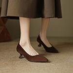 Handcrafted Genuine Leather Women's Shoes: Elegant Luxury Steps(EcqiH-6188)
