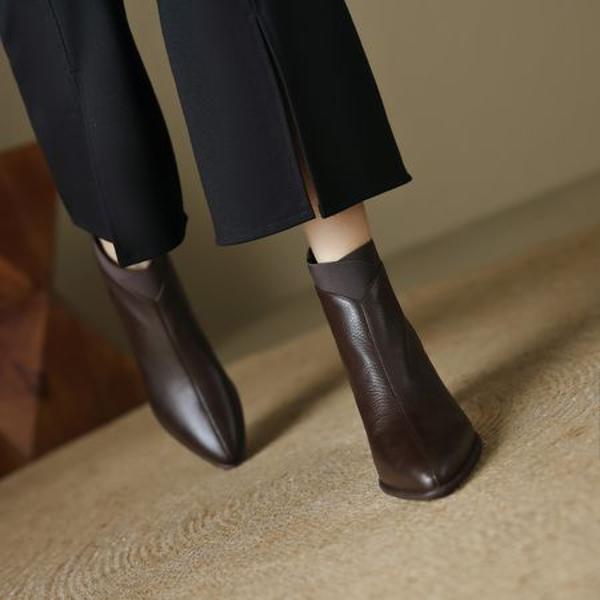 Elegant Handcrafted Leather Women's Shoes: Luxe Quality(EcqiHL-6197)