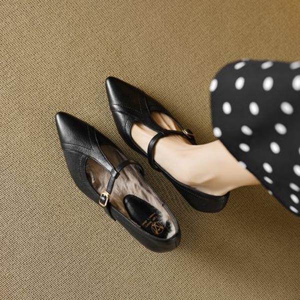 Exquisite Handcrafted Leather Women's Shoes: Luxurious Elegance and Quality(EcqiH-6218)