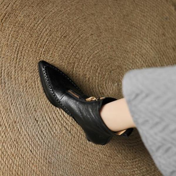 Elegant Handmade Leather Women's Shoes: Exquisite Craftsmanship & Luxury Quality(EcqiH-6215)