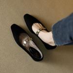 Luxury Handcrafted Leather Women's Shoes with Exquisite Craftsmanship(EcqiH-6225)