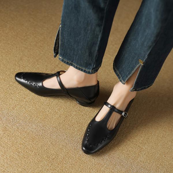 Luxurious Handcrafted Leather Women's Shoes of Exquisite Quality(EcqiHL-7001)