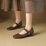 Luxurious Handcrafted Leather Women's Shoes: Elegant Craftsmanship(EcqiHL-7002)