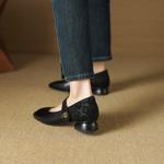 Luxurious Handcrafted Leather Women's Shoes: Elegant Craftsmanship(EcqiHL-7002)